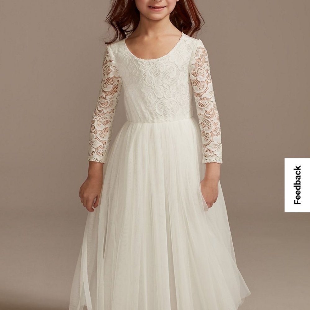 Size 7 David's Bridal flower girl dress